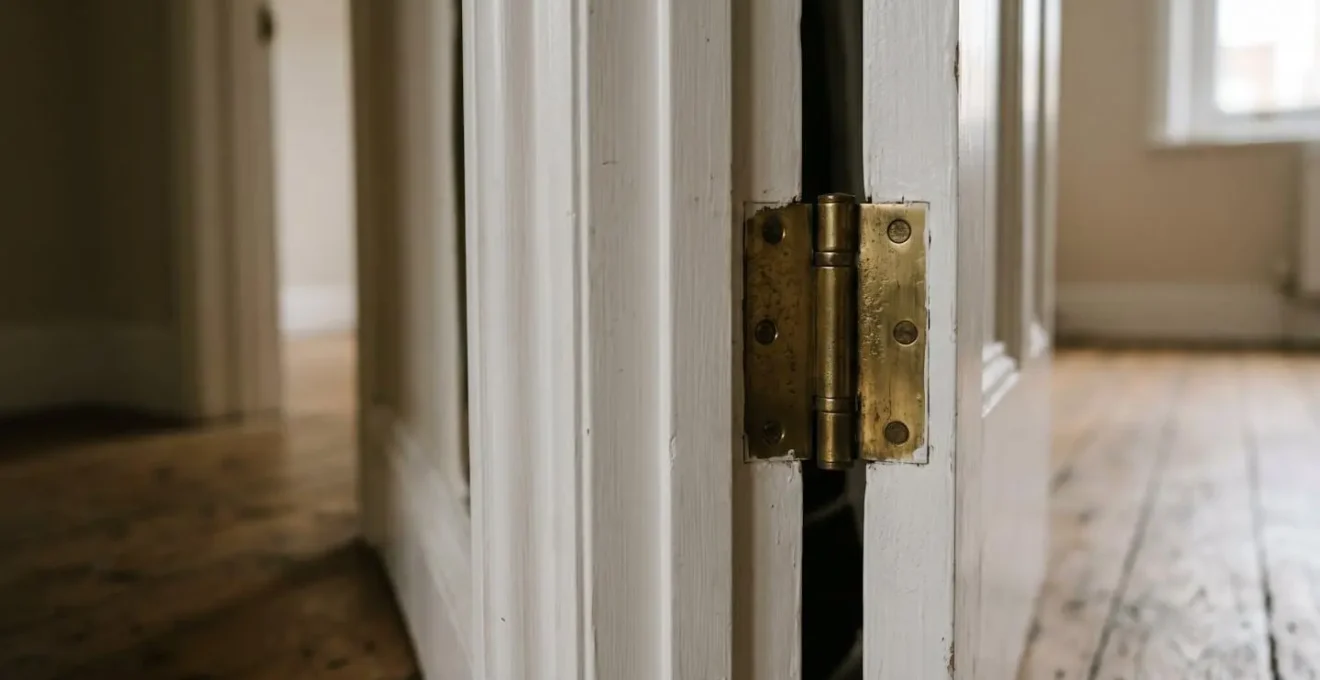 Technical detail of door hinge intrusion affecting effective clear opening width